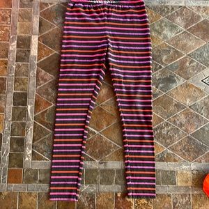 Striped girls leggings